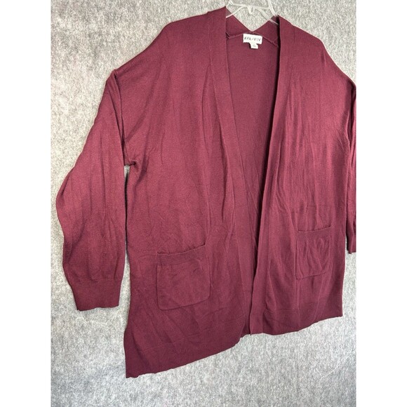 AVA & VIV Women’s Size 2X Long Sleeve Open Front Cardigan Pockets Soft - Picture 3 of 9